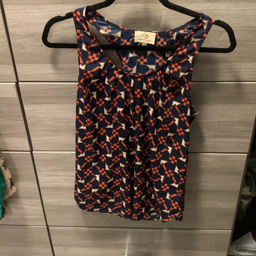 Art Deco print top